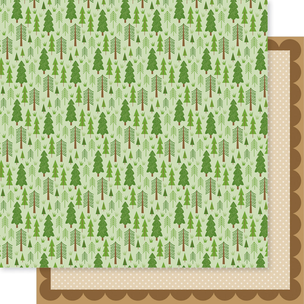 12X12 Patterned Paper, Adventure Awaits - Treescape