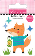 Bella-pops 3D Cardstock Sticker, Lantern Light Fox