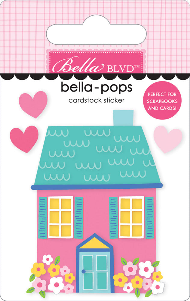 Bella-pops 3D Cardstock Sticker, Sunshine Cottage