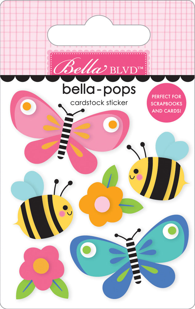 Bella-pops 3D Cardstock Sticker, Wings of Sunshine