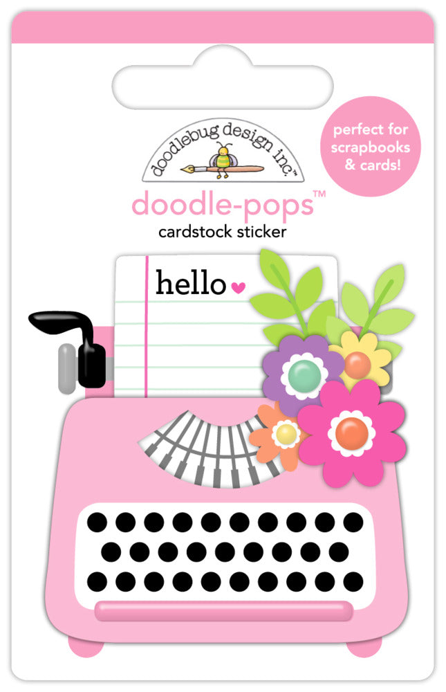 Doodle-pops 3D Cardstock Sticker, Just A Note