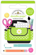 Doodle-pops 3D Cardstock Sticker, Crafty Girl