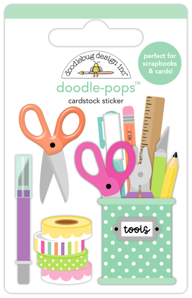 Doodle-pops 3D Cardstock Sticker, Tools Of The Trade