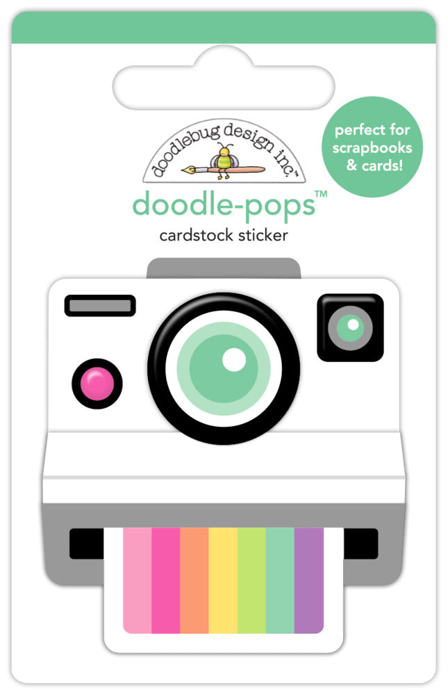 Doodle-pops 3D Cardstock Sticker, Snap Happy