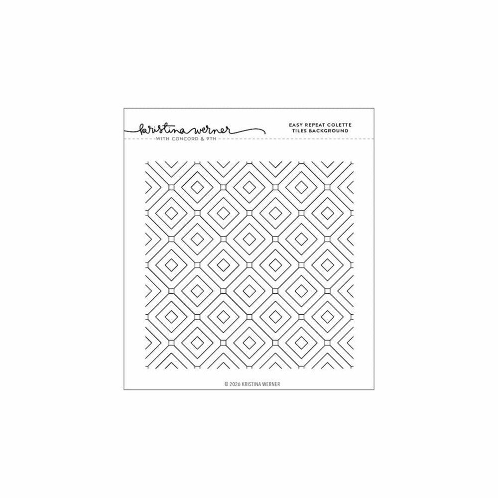 Clear Stamp, Easy Repeat Colette Tile Background