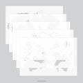 Stencil Pack, Splash (4pc)