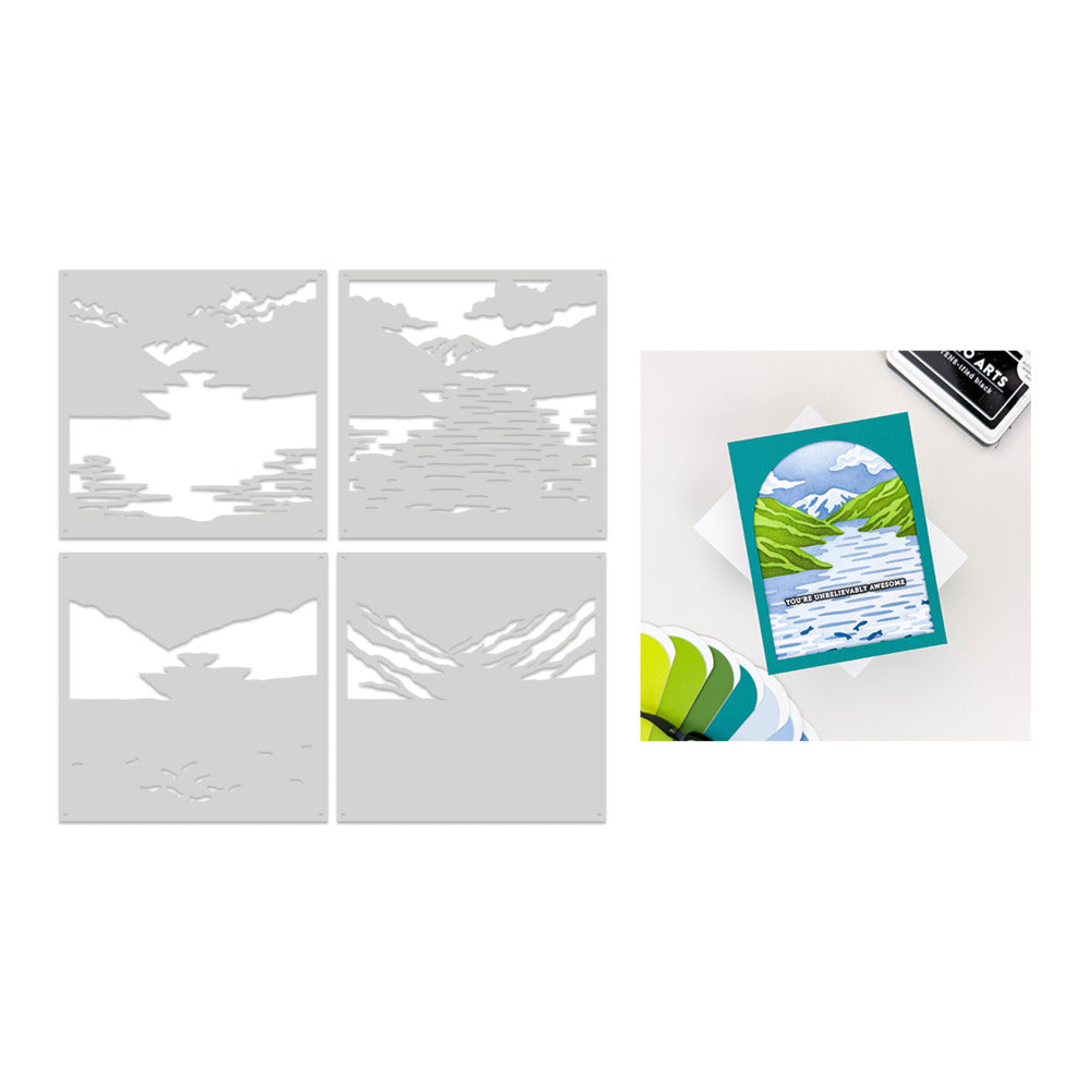 Layering Stencil Set, Lake of Legends