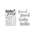 Clear Stamp & Die Bundle, Hello Friend
