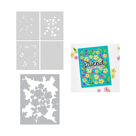Die & Stencil Bundle, Bitty Floral