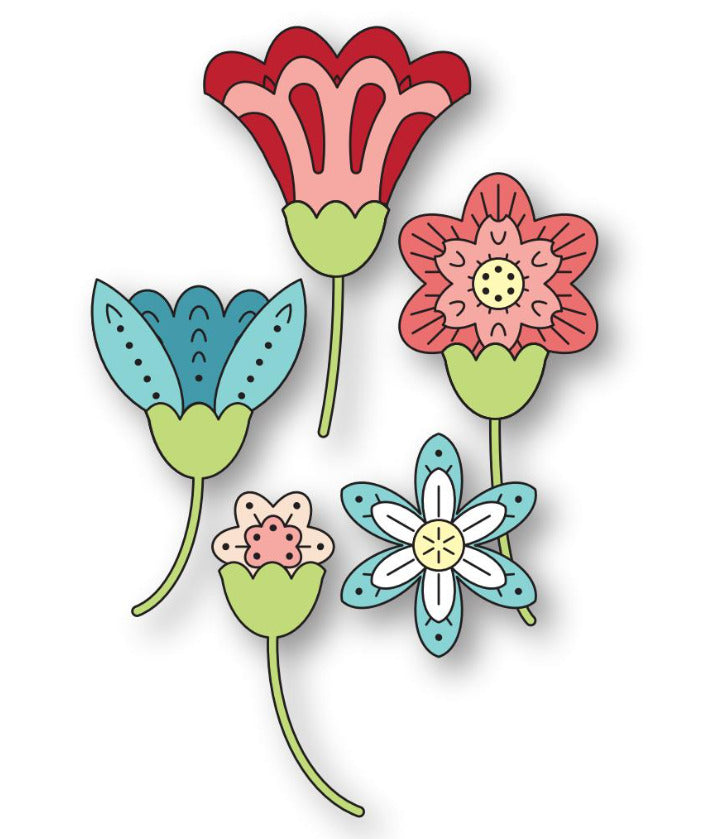Die, Nordic Scatter Flowers
