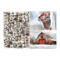 Redesign A3 Decoupage Fiber Pack, Snowy Village Charm