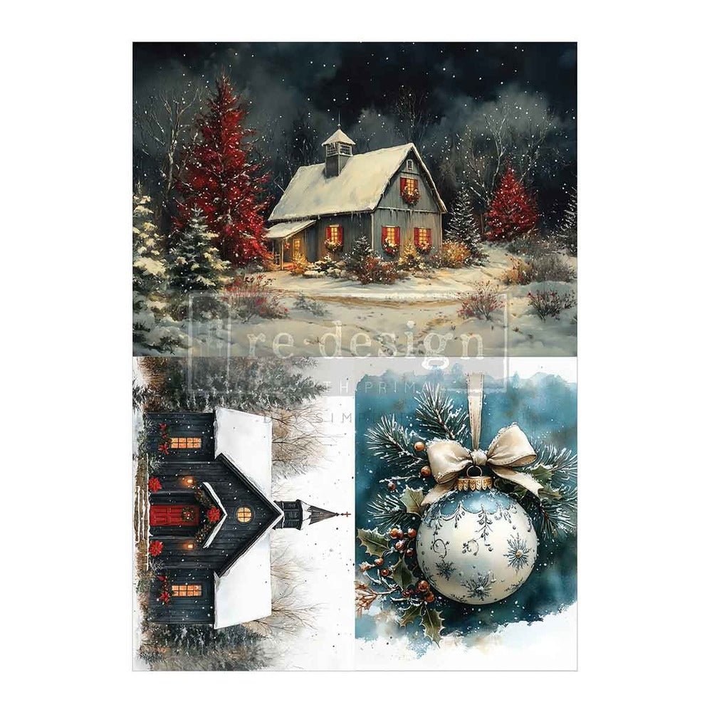 Redesign A4 Decoupage Fiber Pack, Silent Timber Memoirs
