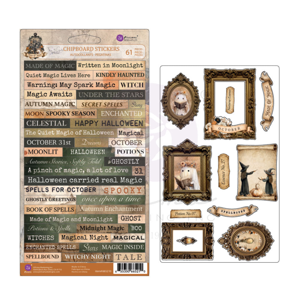 Chipboard Stickers, Made of Magic