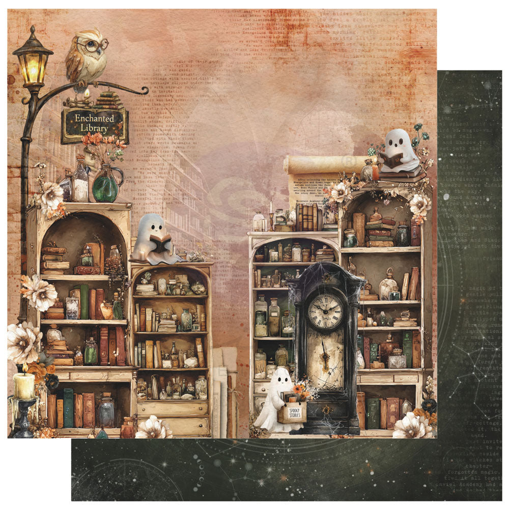 12X12 Patterned Paper, Made of Magic - Magic on the shelves