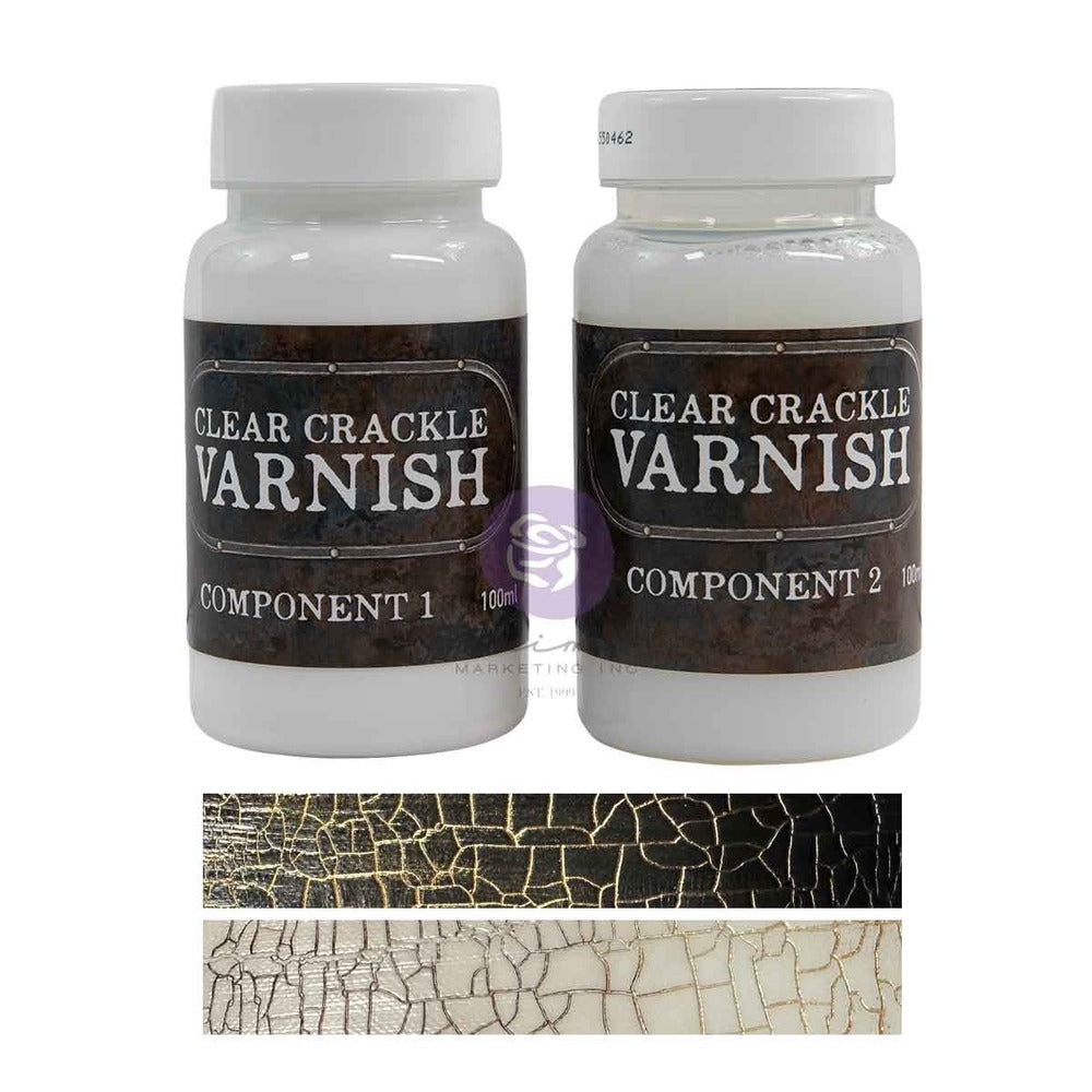 Art Extravagance Clear Crackle Varnish Set