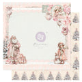 12X12 Patterned Paper, Christmas Blush - Snowy Memories