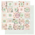12X12 Patterned Paper, Christmas Blush - Countdown To The Magic