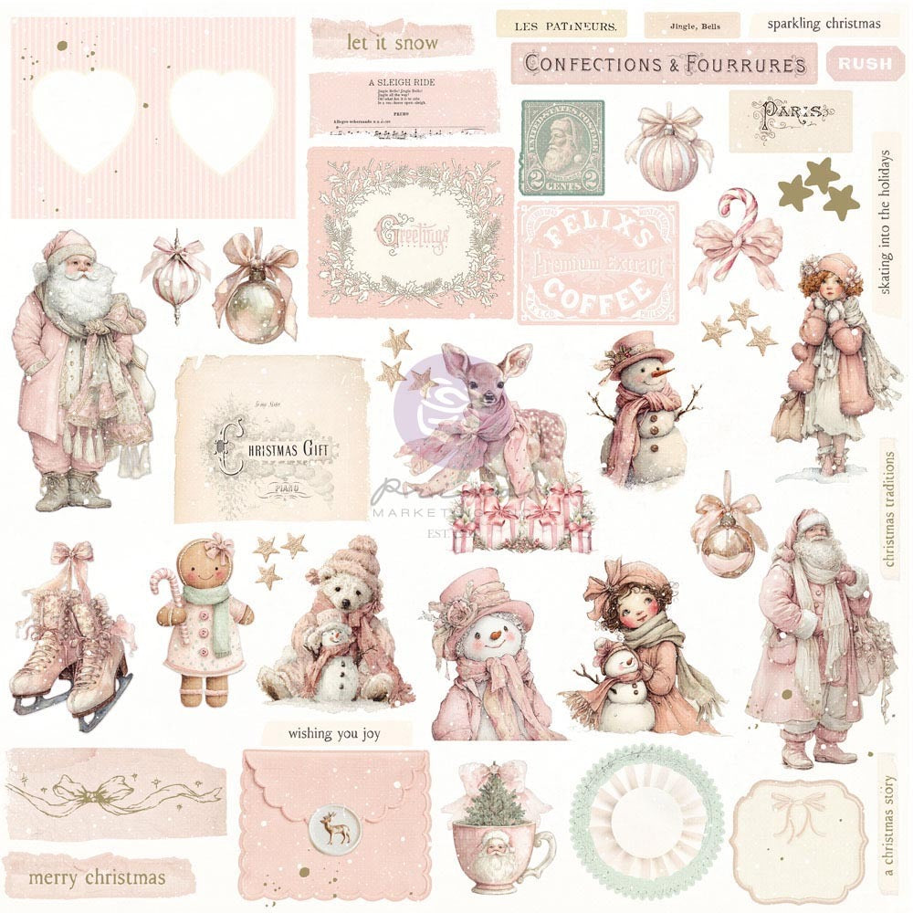 Ephemera, Christmas Blush - Frosty Memories