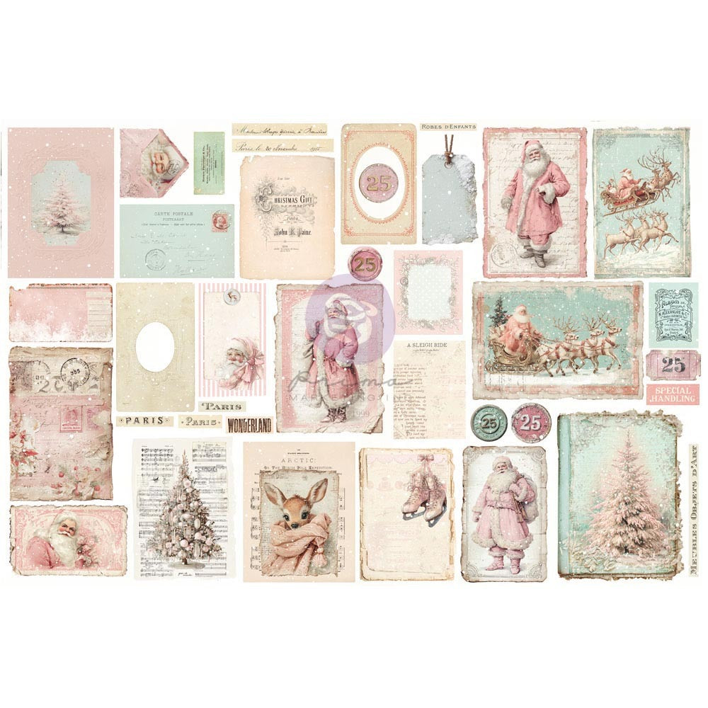 Ephemera, Christmas Blush - Junk Journal Kit