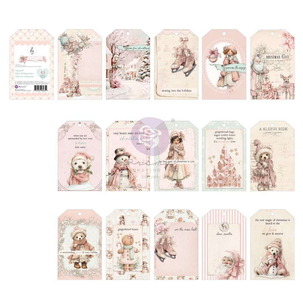 Tag Pad, Christmas Blush