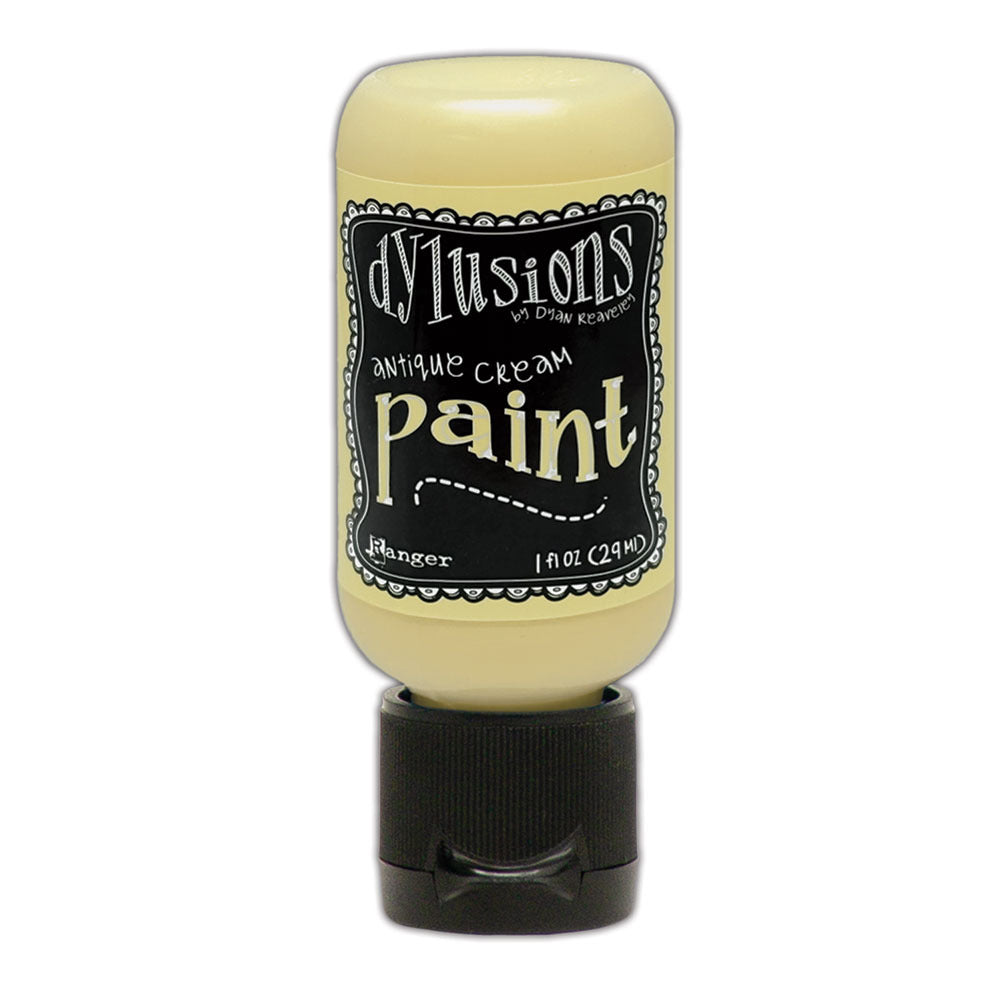 Dylusions Paint, 1 oz. Flip Cap Bottle - Antique Cream