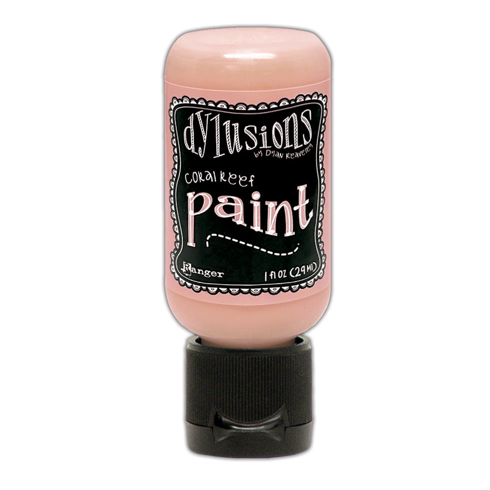 Dylusions Paint, 1 oz. Flip Cap Bottle - Coral Reef