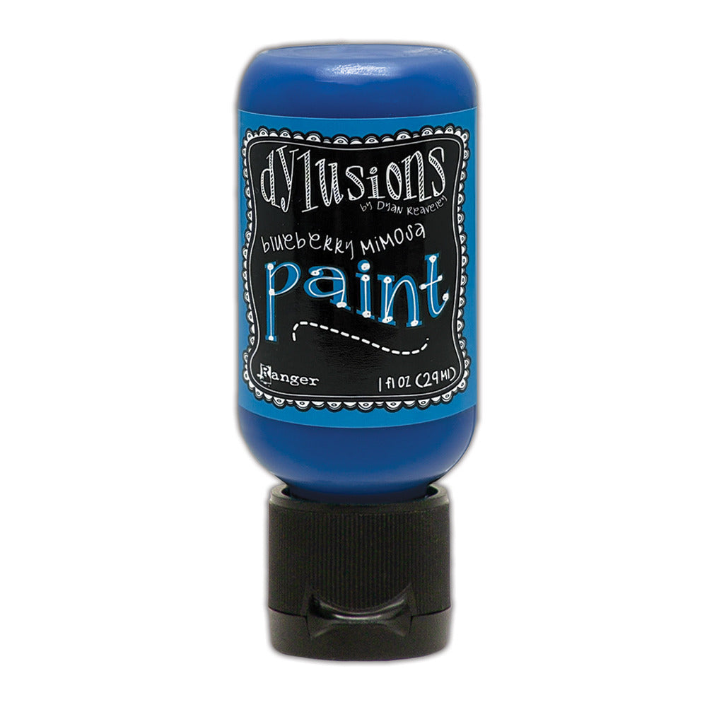 Dylusions Paint, 1 oz. Flip Cap Bottle - Blueberry Mimosa