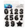 Simon Hurley create. Cling Stamp, Number Balloons