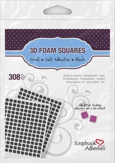 3D Foam Squares, Small Black Box/10