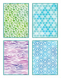 A6 Stencil Set, Background Textures (4pk)