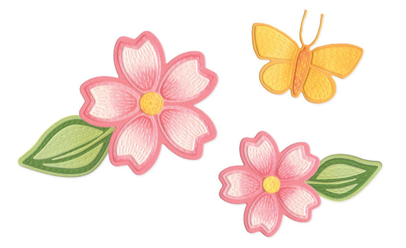 Thinlits Die Set, Stitched Floral (17pk)
