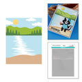 Layering Stencils, Lakeside Memories