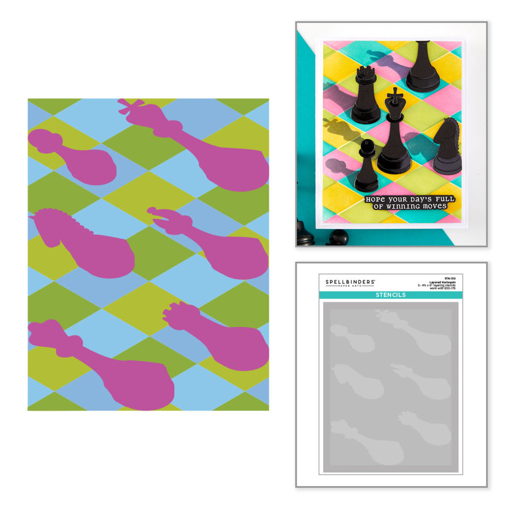 Stencil, Layered Harlequin