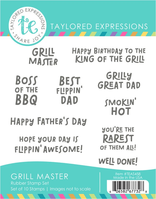 Cling Stamp, Grill Master