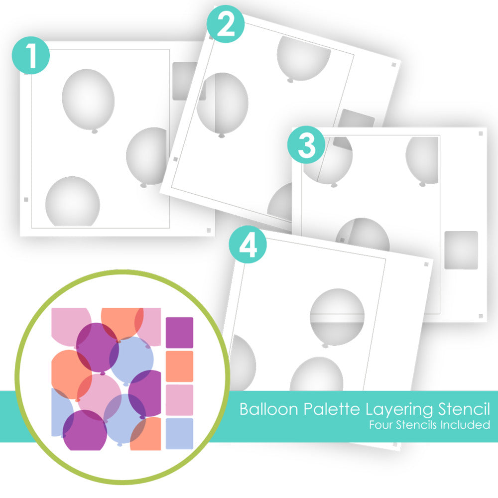 Layering Stencil, Balloon Palette
