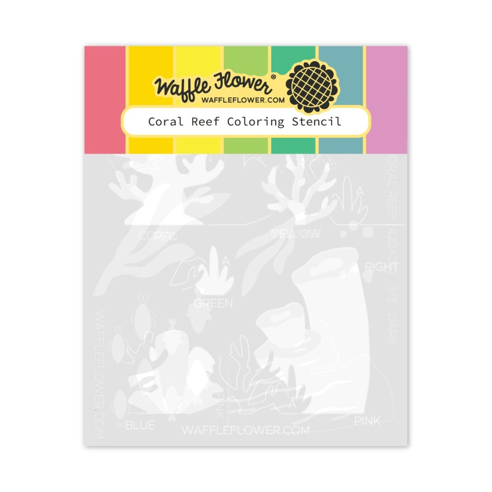 Coloring Stencil, Coral Reef