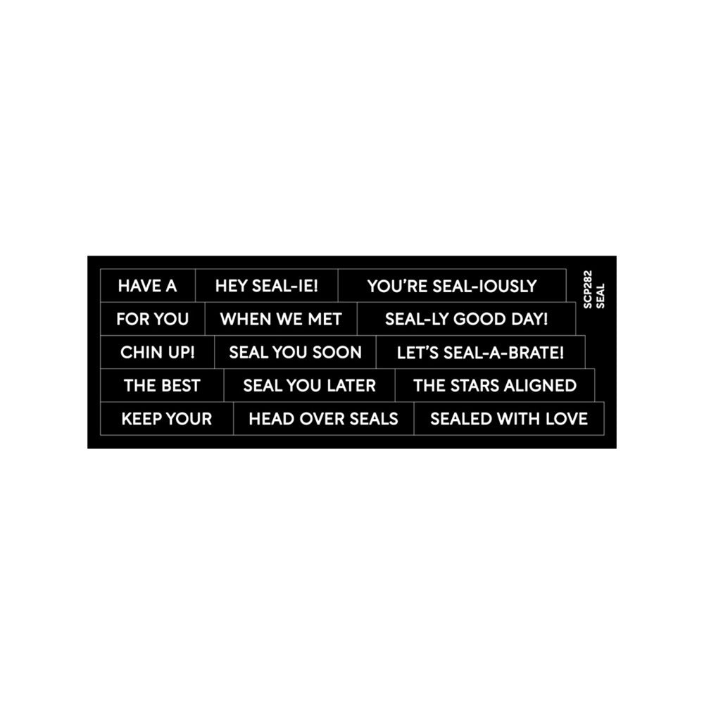 Stitchable Cards Die Cut Sheets, Subsentiments Seal