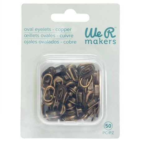 Crop-a-dile Oval Eyelets, Copper (50pc)